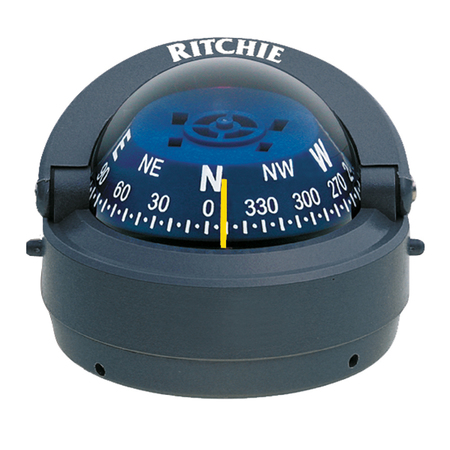 RITCHIE S-53G Explorer Compass Surface Mount - Gray S-53G